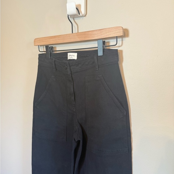 Aritzia Wilfred Free • Modern Utility Pant Women's Size‎ 00 in Black Wide Leg - Picture 3 of 12